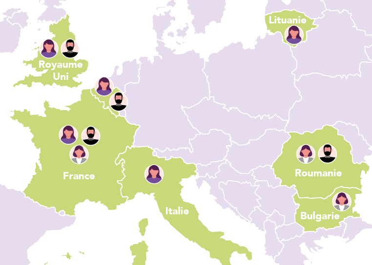 Carte des foyers étudiants du réseau Assomption