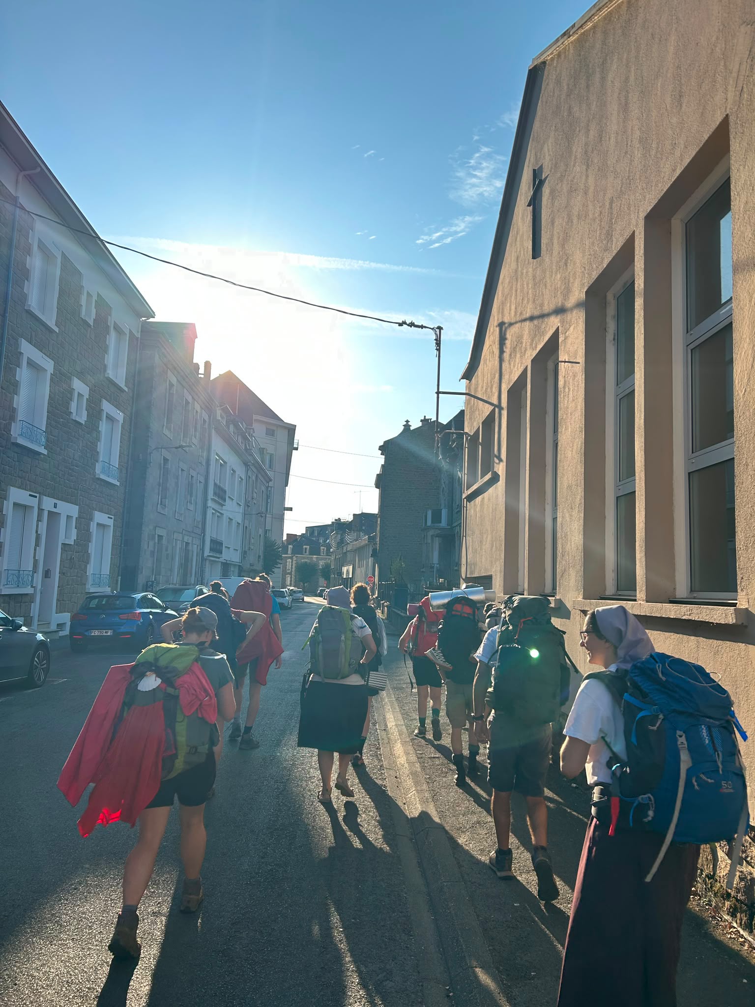 Les participants de la Route Christian de Chergé en chemin