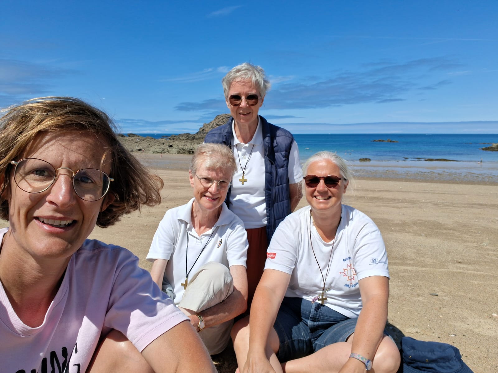 Les religieuses de l’Assomption partageant un moment de vacances