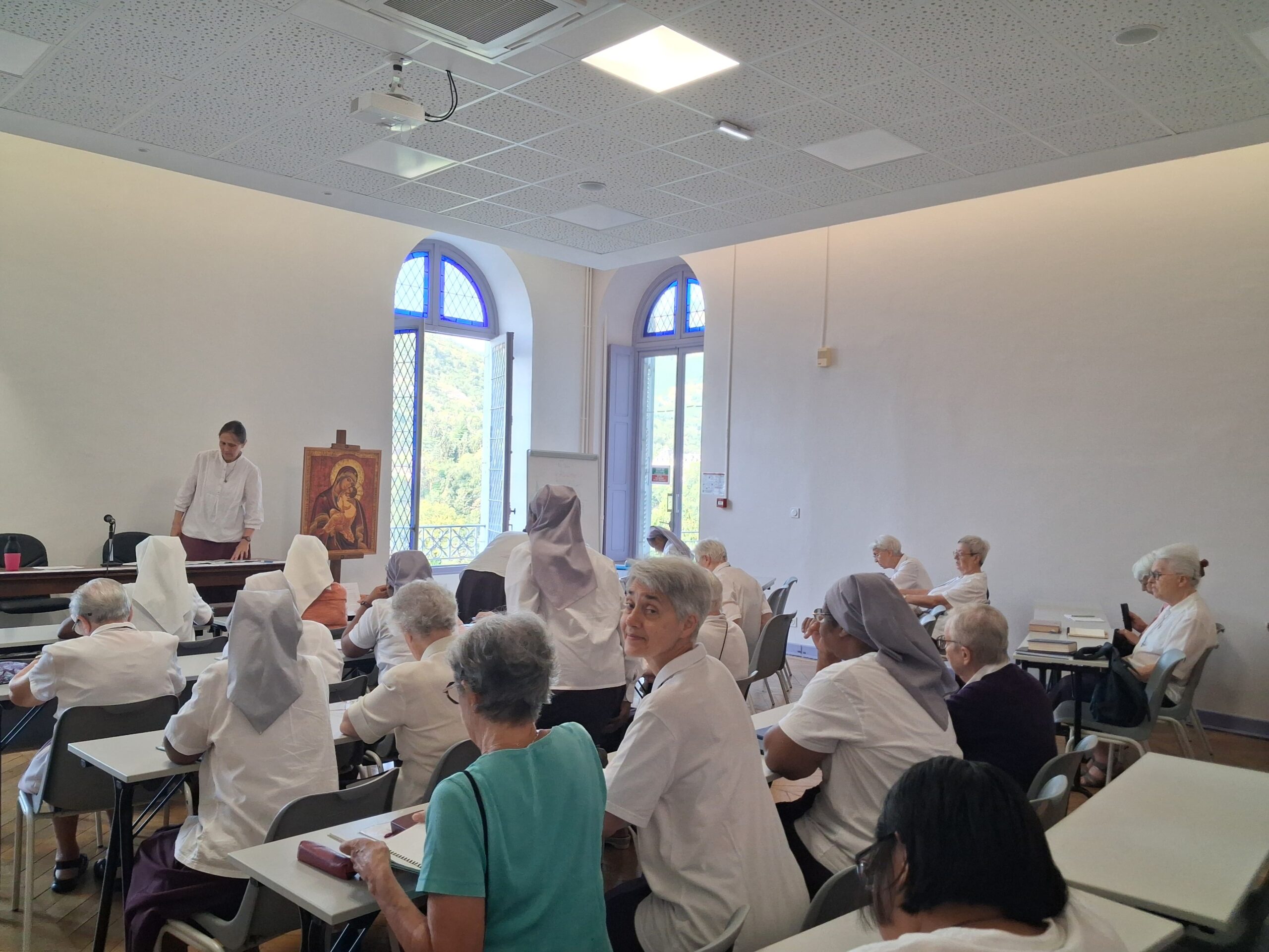 Les sœurs de l’Assomption réunies à Lourdes pendant la retraite annuelle